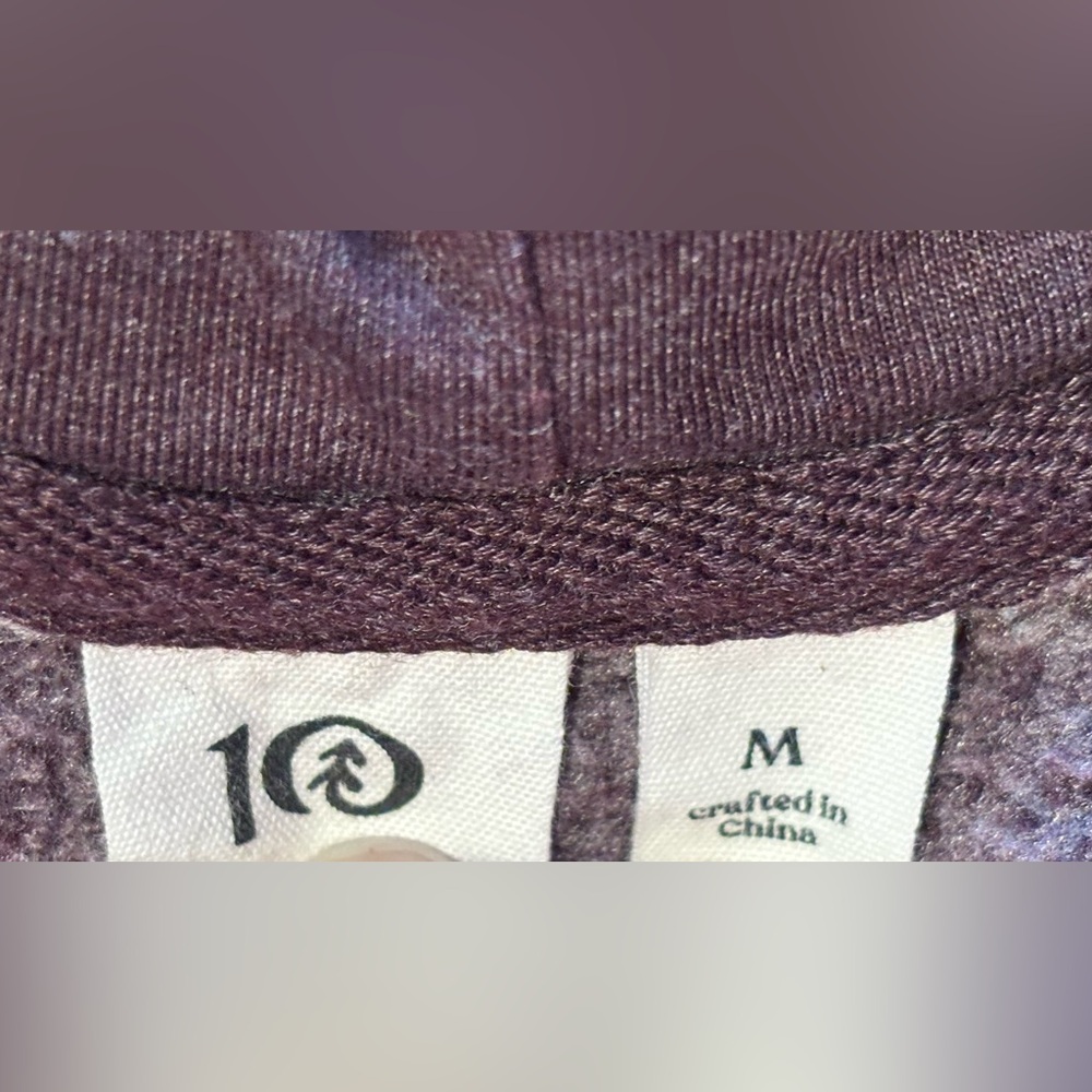 🌸 Tentree Men's Oberon Pullover Maroon Hoodie Size Medium - Picture 4 of 6